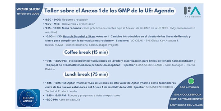Taller sobre el Anexo 1 de las GMP de la UE