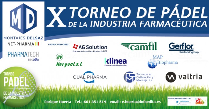 X TORNEO DE PADEL de la industria farmacéutica 