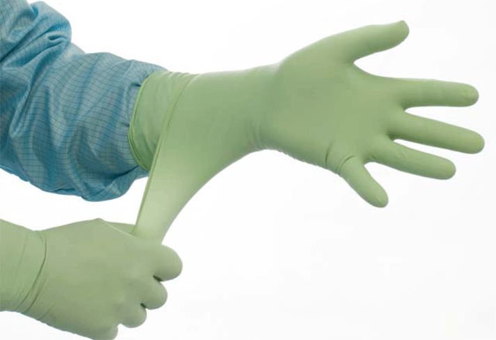 Guantes para salas blancas