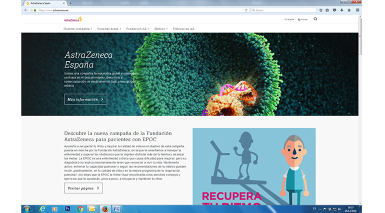 AstraZeneca España lanza su nueva web corporativa