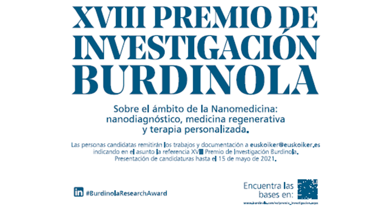 Burdinola lanza el XVIII Premio de Investigación Burdinola