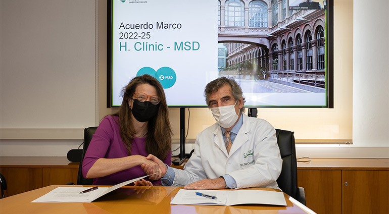 Acuerdo entre el Hospital Clínic y MSD para avanzar en medicina de precisión