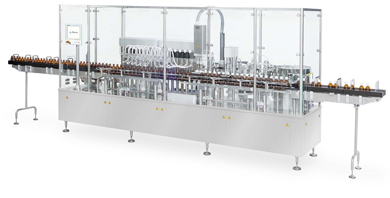 Equipos de alta velocidad para llenado y cerrado de frascos