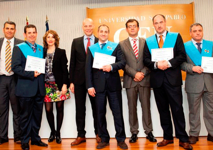 Un  momento de la entrega de certificaciones, celebrada en la Universidad CEU San Pablo