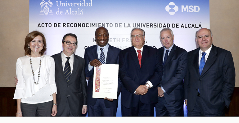 Reconocimiento de la Universidad de Alcalá al CEO de MSD
