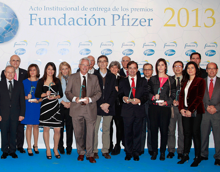 En la imagen, algunos de los galardonados en la última edición de los premios Fundación Pfizer