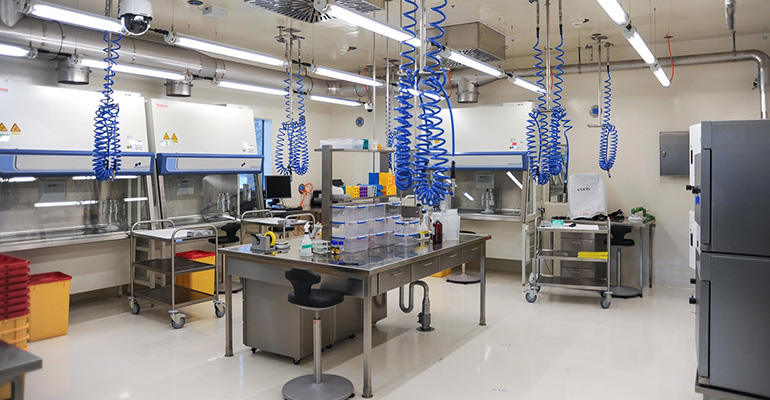 El sellado Roxtec en el laboratorio suizo Spiez de bioseguridad