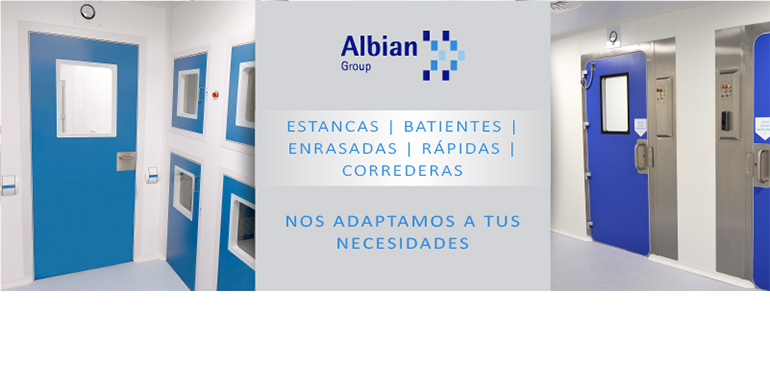 Albian Group amplía su gama de puertas para salas blancas