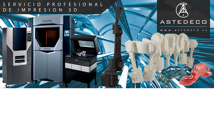 ASTEDECO ofrece sus servicios de impresión en 3D