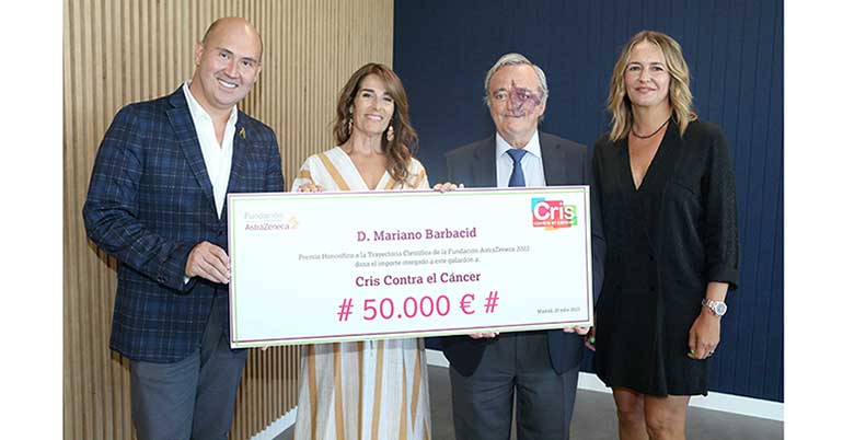 El Dr. Mariano Barbacid dona 50.000 euros a la Fundación CRIS Contra el Cáncer