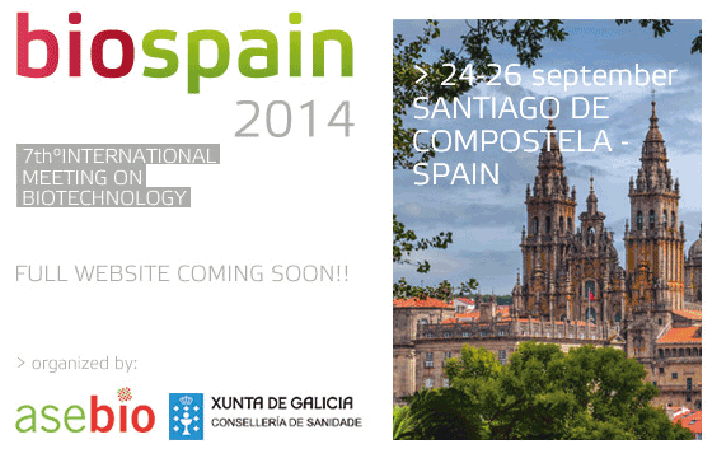 El 7º Encuentro Internacional de Biotecnología se celebrará en Santiago de Compostela del 24 al 26 de septiembre