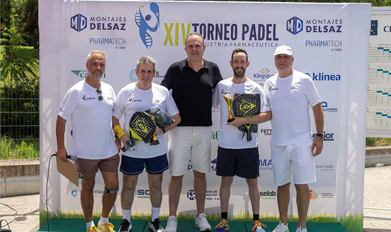 Moisés Vaquerizo y Sergio Flores (TCM), campeones de la XIV edición del Torneo de Pádel de la Industria Farmacéutica celebrado en Madrid