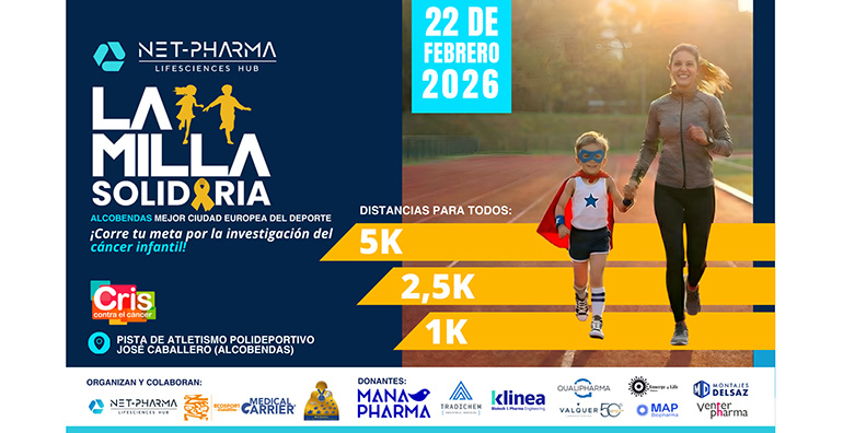 Net‑Pharma Hub organiza su primera Milla Solidaria a favor de la investigación del cáncer infantil