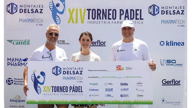 Moisés Vaquerizo y Sergio Flores (TCM), campeones de la XIV edición del Torneo de Pádel de la Industria Farmacéutica celebrado en Madrid