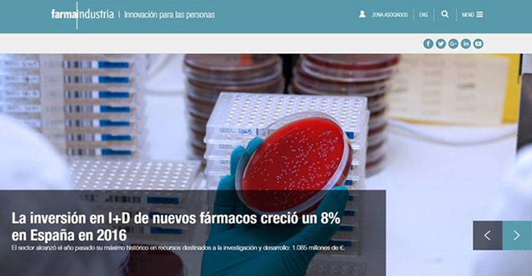 Farmaindustria comienza el año renovando su web