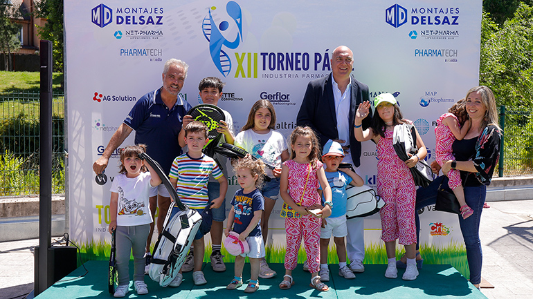 Jesús Marcos y Samuel Blanco, de Galenicum, campeones absolutos del XII torneo de pádel de la industria farmacéutica