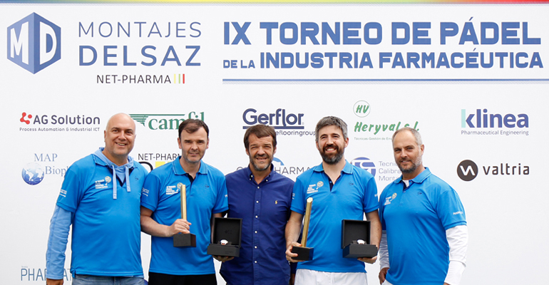 Héctor Colino y César Rolland, de NORMON, campeones de la IX edición del Torneo de Pádel de la Industria Farmacéutica en Madrid