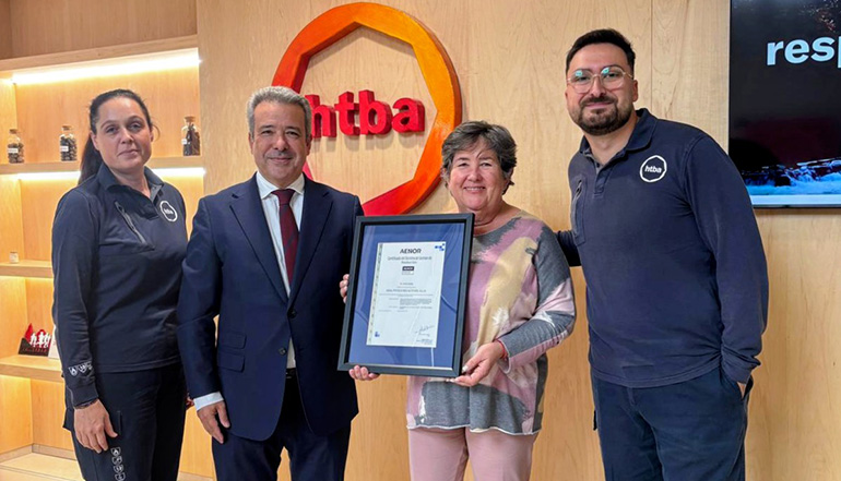 AENOR reconoce a HTBA con la certificación Residuo Cero por su modelo de gestión responsable y circular