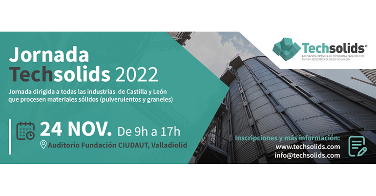 Asistencia gratuita para los lectores de Pharmatech a la Jornada Techsolids 2022 del 24 de noviembre