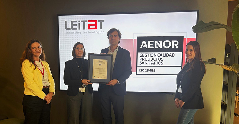 Leitat, primer centro tecnológico en España certificado con la ISO 13485para todo el ciclo de desarrollo de cuatro tipos de productos sanitarios