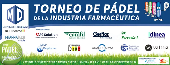 Madrid y Barcelona sedes de la IX edición del torneo de pádel de la industria farmacéutica organizado por MONTAJES DELSAZ y la revista PHARMATECH