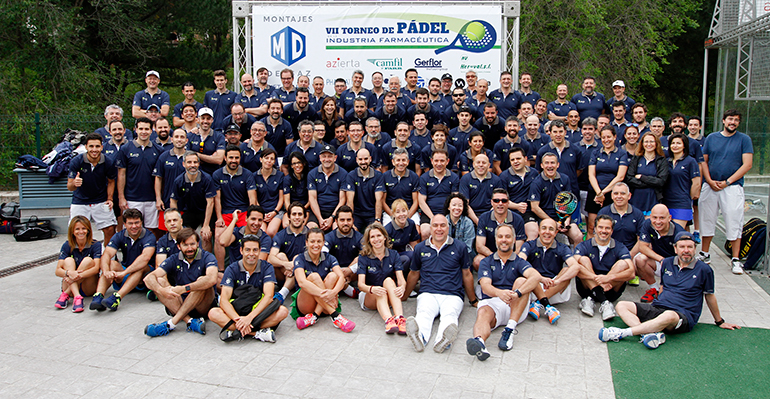 Rubén Egido, del SERMAS, y Dalmacio González, de Bioksan Pharma, ganadores de la 7ª edición del Torneo de Pádel de la Industria Farmacéutica en Madrid