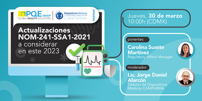 PQE organiza un webinar gratuito sobre la actualización de GMP de dispositivos médicos en México