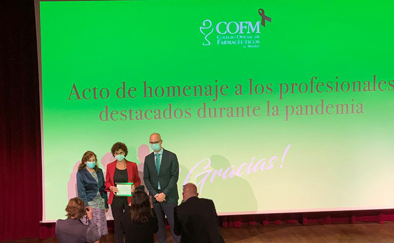 AEFI ha sido premiada por el COFM para agradecer su contribución en la lucha contra la COVID-19