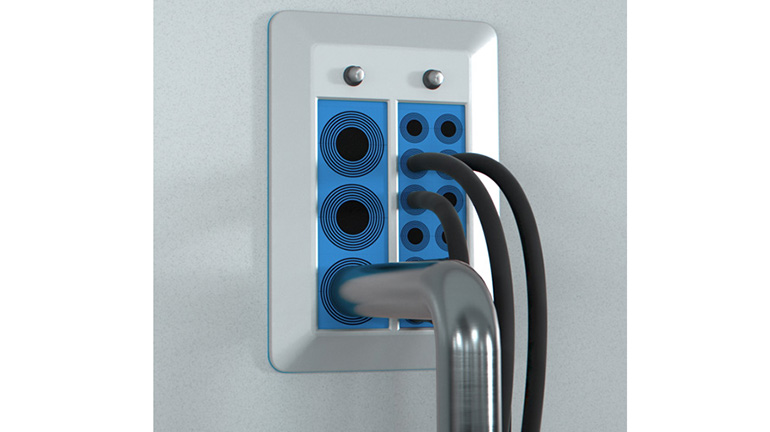 Sello higiénico y fácil de limpiar para laboratorios y salas limpias