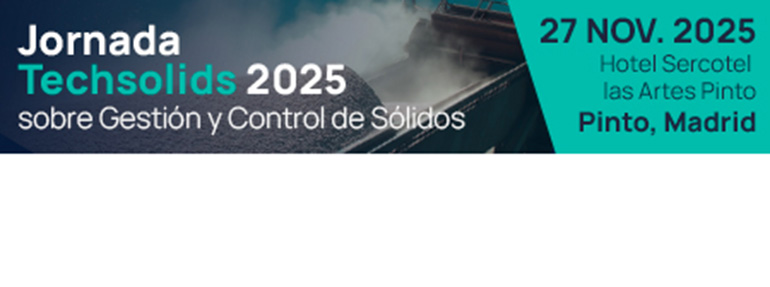 Techsolids organiza una jornada técnica sobre optimización de procesos industriales en la gestión de sólidos