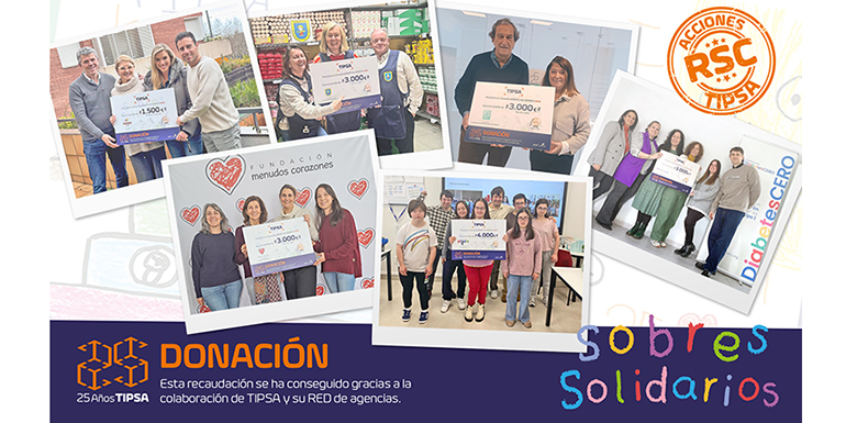 TIPSA concluye la novena edición de su Campaña Sobres Solidarios con una donación de cerca de 40.000 euros
