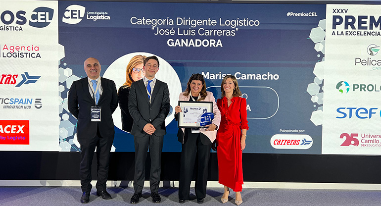 El CEL distingue a Marisa Camacho, CEO de TIPSA, con el Premio José Luis Carreras a la excelencia logística