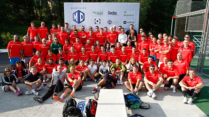 Carlos Sendín y Miguel Ángel Campillo, de ENVAC, son los ganadores del VI torneo de pádel de la industria farmacéutica