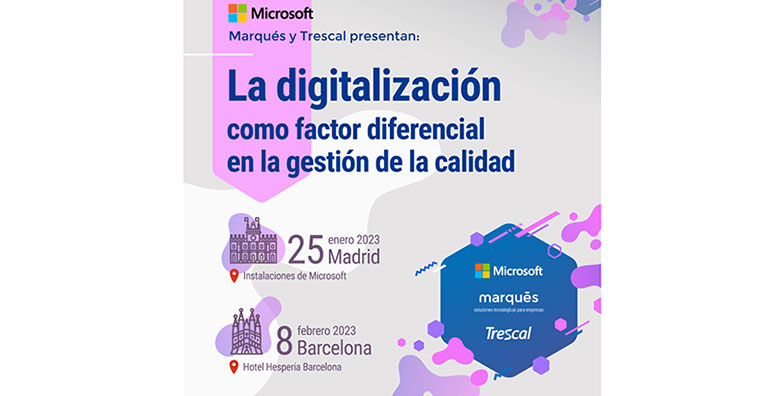 Microsoft, Trescal y Marqués presentan en Madrid y Barcelona sus jornadas para la industria químico-farmacéutica