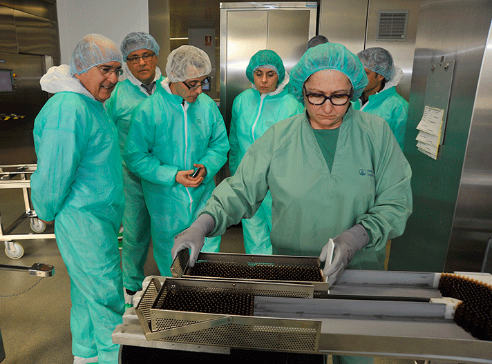 Visita del conseller de Salut a la planta de Boehringer en Sant Cugat